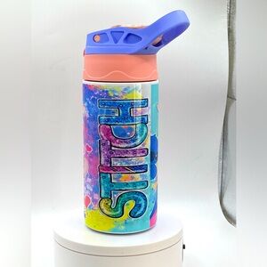 🆕Custom Made Stitch kids tumbler water bottle/ 12oz Double Insulated